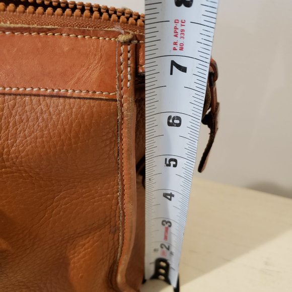 Vintage 1980s Authentic Dooney & Bourke Leather Satchel Purse w/ Shoulder Strap - Picture 9 of 12